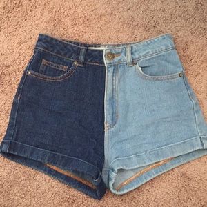 High waisted shorts